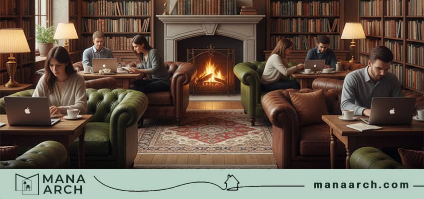 خلاقانه دکور کافی شاپ کوچک