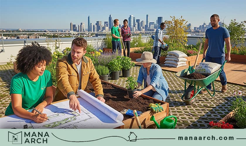 طراحی و اجرای روف گاردن