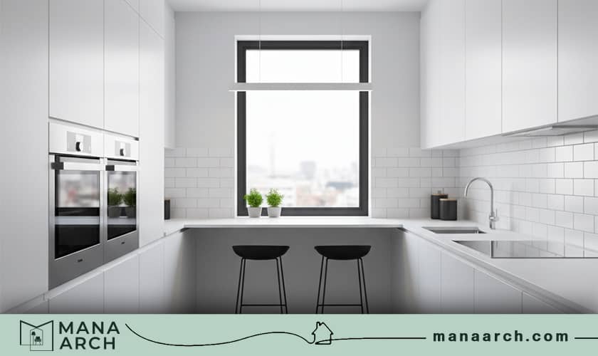 طراحی آشپزخانه ۹ متری