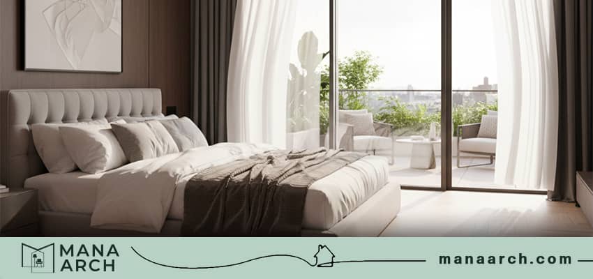 طراحی و اجرای صفر تا صد اتاق مستر به صورت لاکچری