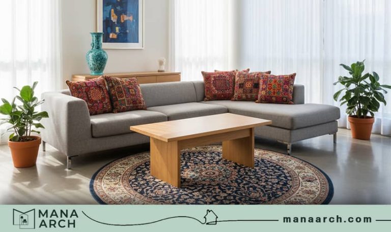 چیدمان منزل ایرانی شیک و ساده