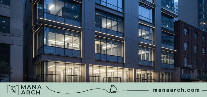 طراحی حرفه‌ای نمای ساختمان