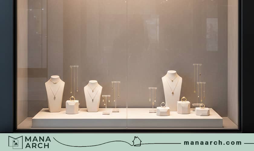 طراحی دکوراسیون طلا فروشی