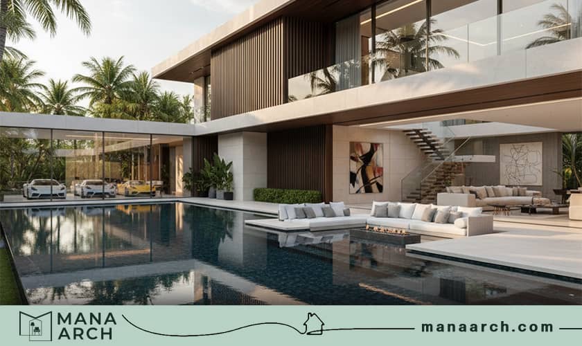 طراحی ویلا مدرن دوبلکس