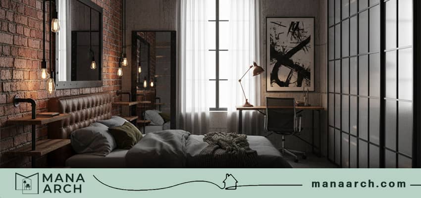 چیدمان اتاق ۱۲ متری کلاسیک