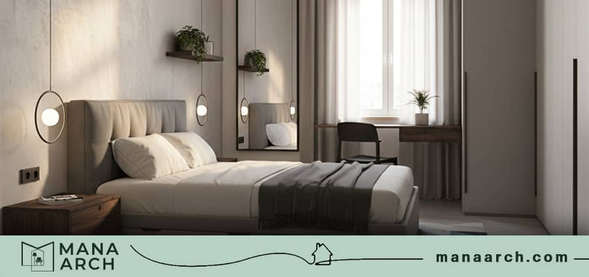 دکوراسیون اتاق خواب ۱۲ متری پسرانه