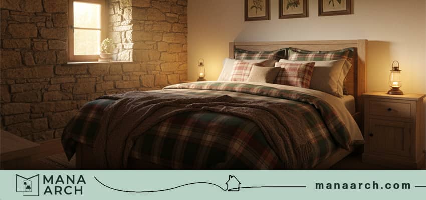 چیدمان اتاق خواب ۹ متری ساده