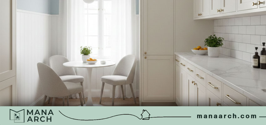 طراحی رنگ آشپزخانه کوچک