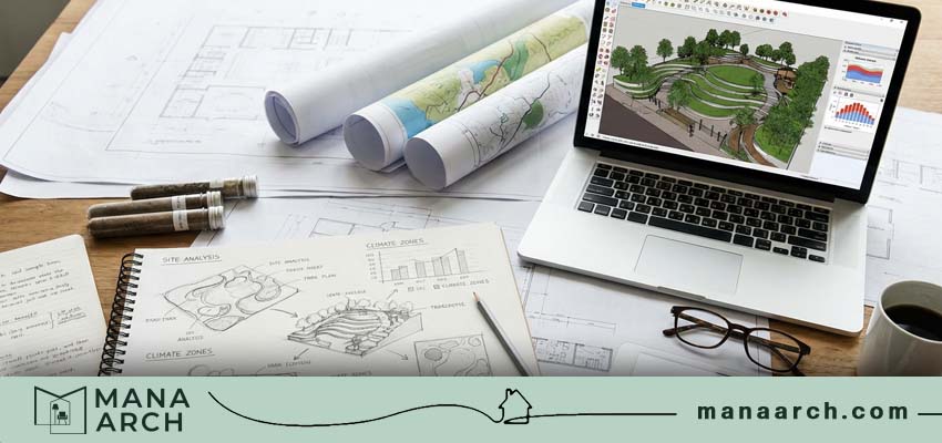 مراحل طراحی فضای سبز