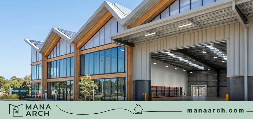 همین طراحی نما سوله صنعتی