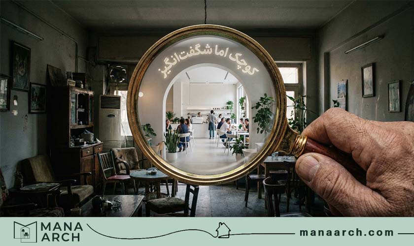 طراحی کافه کوچک